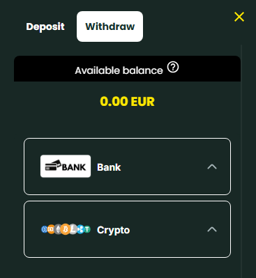 Withdrawal Process at The High Roller Casino